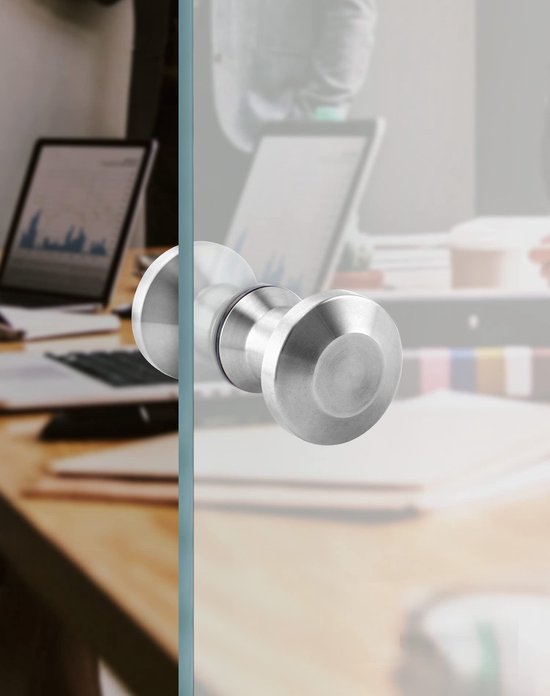 Goodivery ® Bouton de porte double élégant et fonctionnel pour Portes en Verres de salle de bain