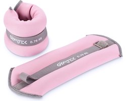 Gymtek® Polsgewichten en Enkelgewichten, Gewichtsmanchetten - 2x 0,75 kg - Gewichten voor Benen en Armen, Verstelbare Gewichten, Voetgewichten - Pilates, Fitness