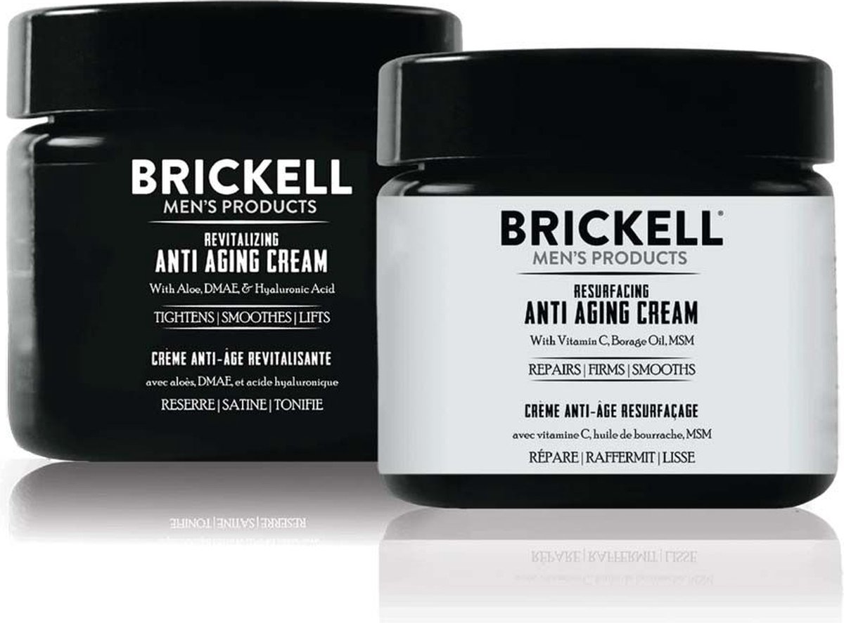 Goedkoopste Brickell Day and Night Anti-Aging Cream Routine Unscented | Face Care Set