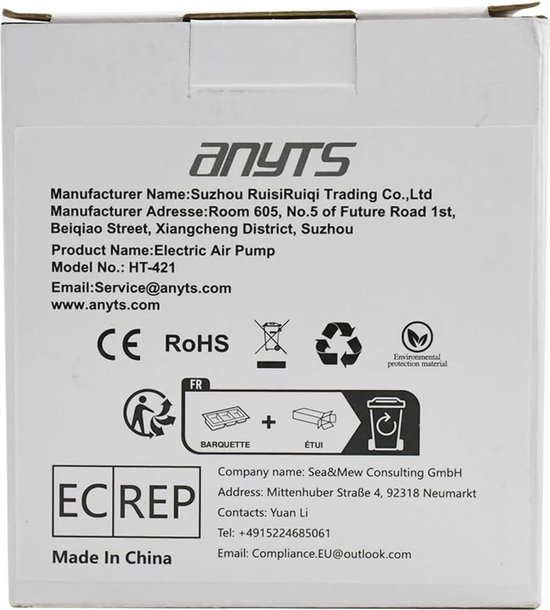 Pompe à air électrique rechargeable par USB pour Lits pneumatiques, Bateaux gonflables et jouets de piscine – Gonfleur et dégonfleur 2 en 1 avec 3 buses