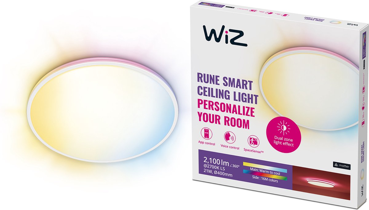 WiZ Rune Ceiling Light Tunable Colour