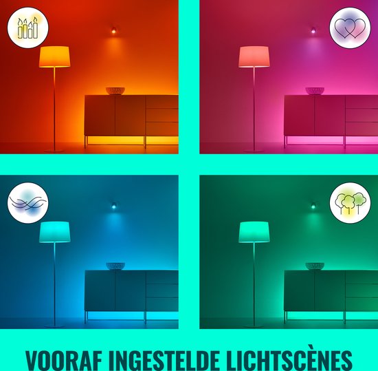 WIZ Neonstrip 3m voor binnen - Gekleurd en wit licht