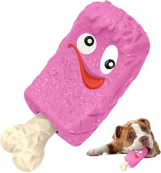 RUXAN Onverwoestbaar Honden Kauwspeelgoed voor Agressieve Kauwers, Piepende Hondenspeelgoed van Natuurrubber Rubber voor Medium en Grote Honden Kauwen achtervolging en grijpen