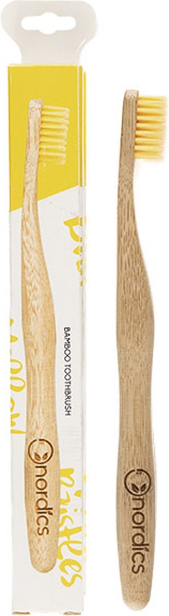 Nordics Tandenborstel 23 Cm Bamboe/nylon Bruin/geel