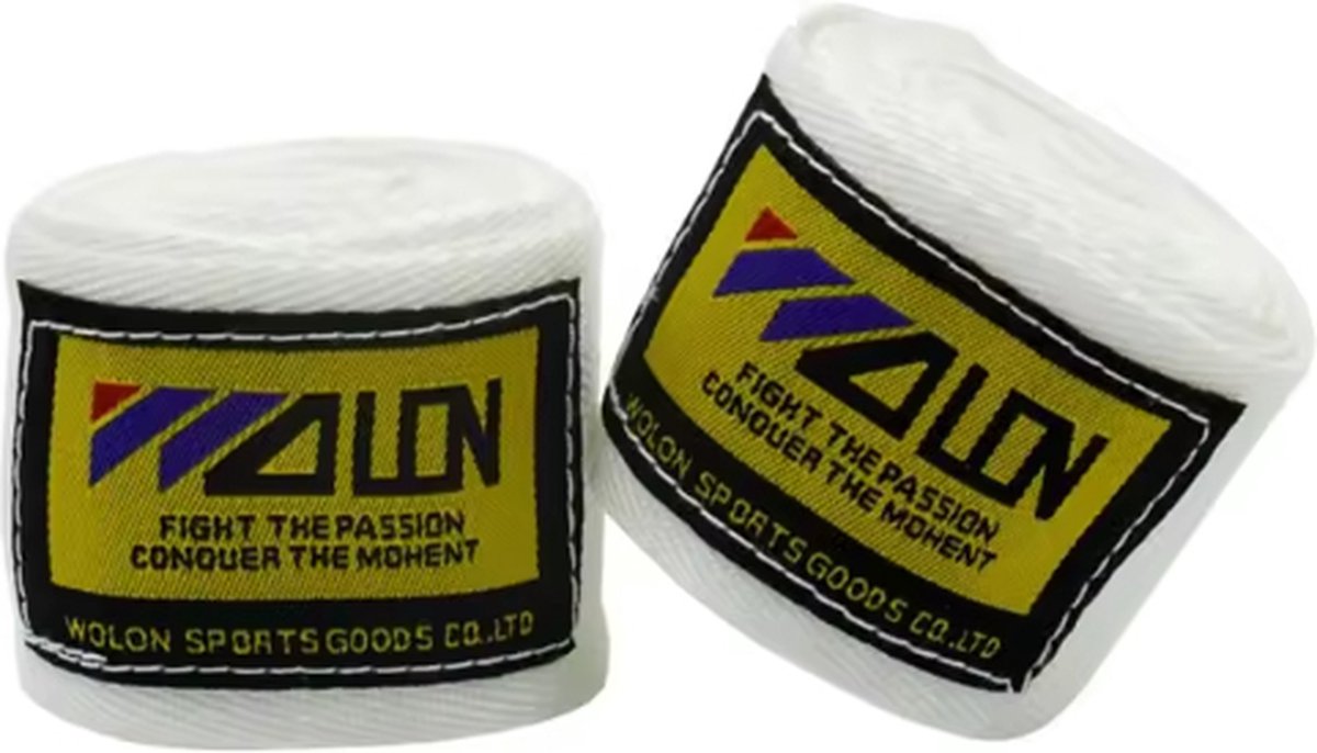 Scoby - Muay Thai Bandage Straps - Hand en Pols Bescherming - Boksen en Sparren - 2,5M -Wit