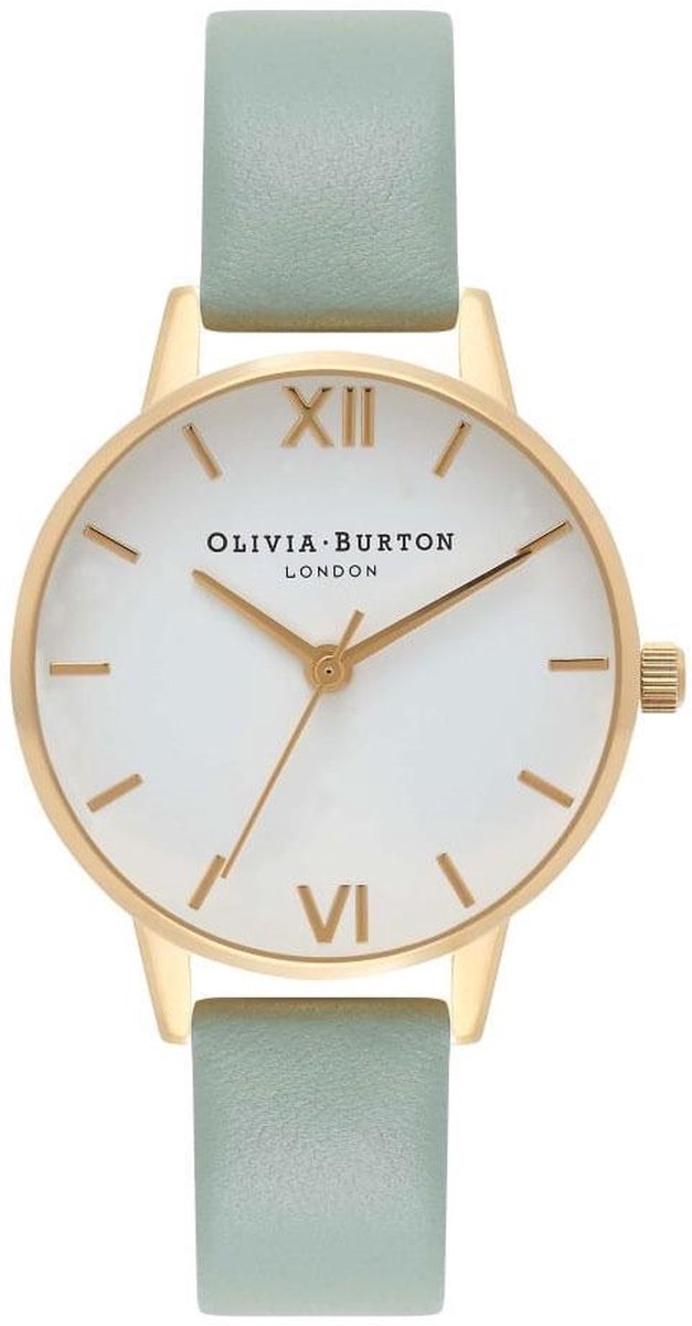 Olivia Burton Midi Dial OB16MDW14 - Horloge - Leer - Mint - Ø33mm
