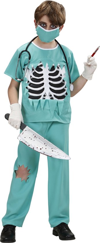 Chirurg kostuum bloederige zombie dokter kind