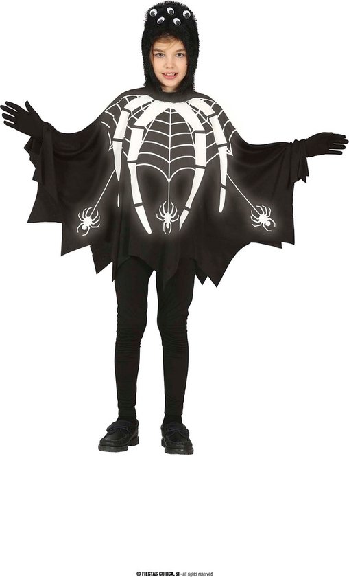 Fiestas Guirca - Spin glow in the dark poncho (7-9 jaar)