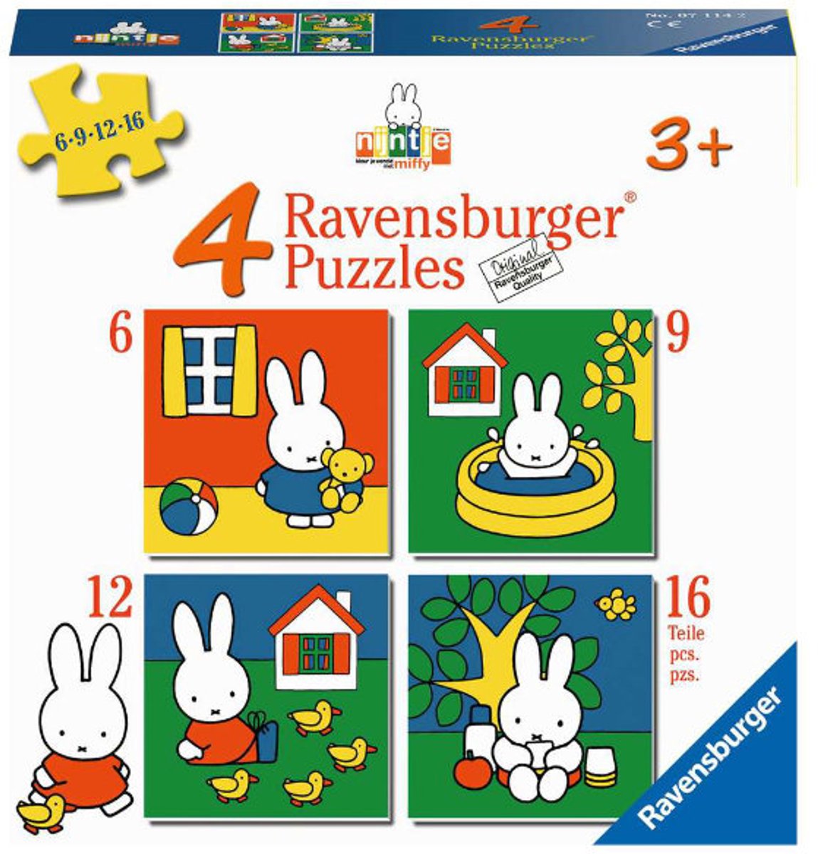 Ravensburger nijntje. vier puzzels -6+9+12+16 stukjes - kinderpuzzel — afbeelding 11