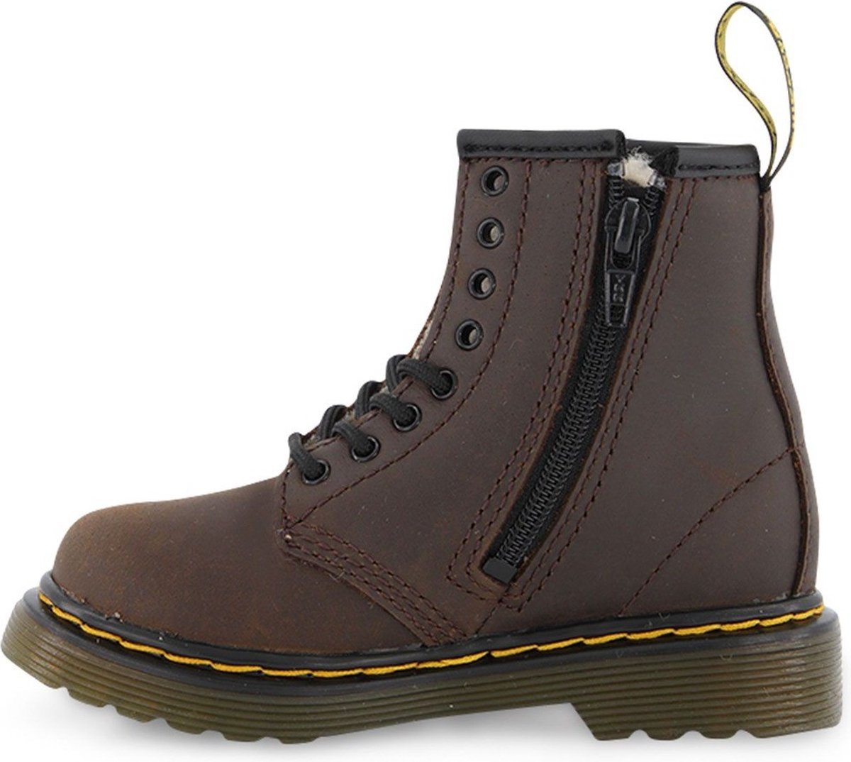 Dr. Martens BROOKLEE TODDLER SERENA GEVOERD Veterboots Chelsea boots Jongen Laarzen Bruin 23 (190665291674)