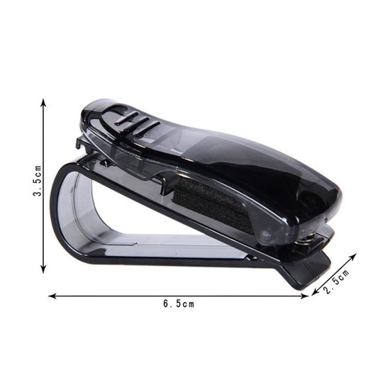 Brillenhouder Voor In De Auto, 2-pack Lederen Zonnebrillenhouder Universele Zonnebril Brillenhouder Met Kaartkaartclip Voor Autovizier Kleine Brillenhouder