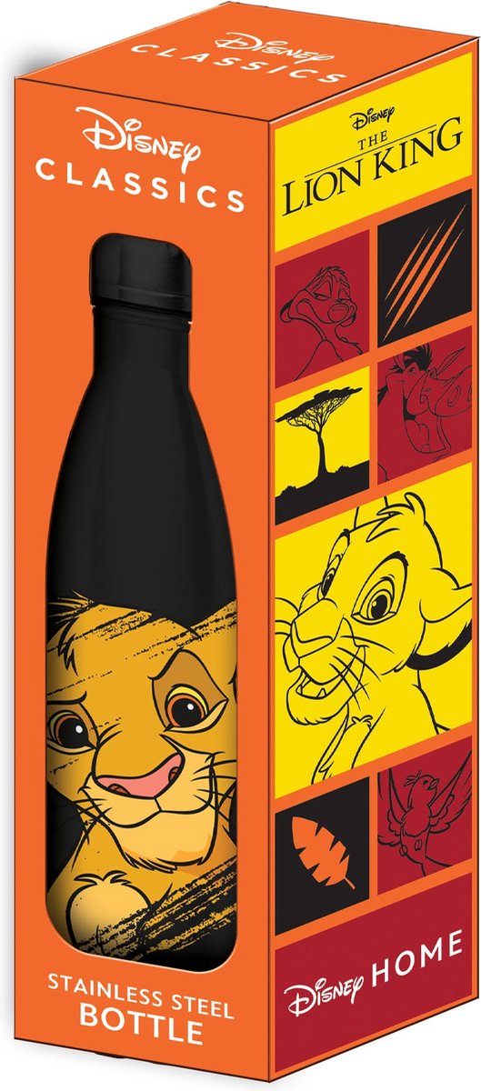Disney - Simba Roestvrijstalen Waterfles - 500ml