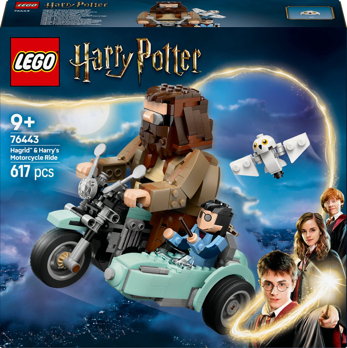 LEGO 76443 Harry Potter Hagrid en Harry's rit op  de motor