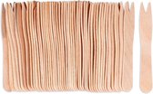 Fourchettes à snack frites en bois 8,5 cm 50 pièces - Fourchettes à snack - Fourchette à snack - Fourchettes à frites - Fourchette à frites - Fourchettes à frites