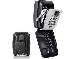 Mrs. Jones Key Safe Police Approved Outdoor Wall Mounted Code Combination Lock Box 12 Digit Home Garage Office Warehouse Security Lock .