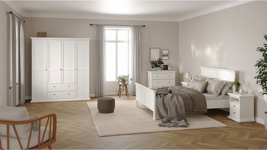 Tvilum Venice - Table de chevet - blanc - Set de 2