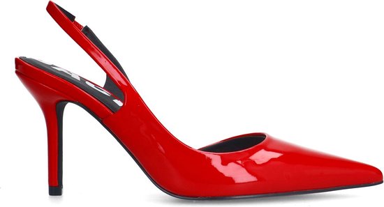 Sacha - Femme - Escarpins slingback vernis rouges - Taille 42
