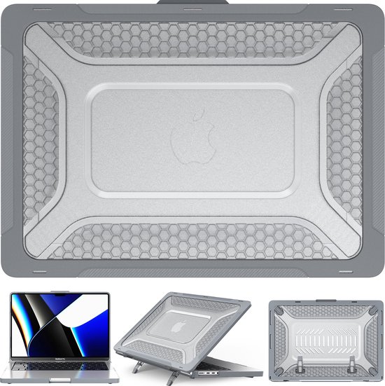 Shield de protection Turtle Shift pour MacBook Pro 14 pouces (2023/2021) - A2442/A2779/A2918/A2992 - Grijs