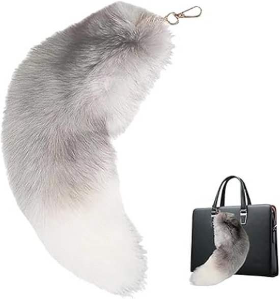 Pluche Harige Vossenstaart Handgemaakte Dierenstaart Halloween Party Cosplay Kostuum Fancy Dress Rekwisieten Pluche Harige Vossenstaart Handgemaakte Dierenstaart Halloween Party Cosplay Kostuum Fancy Dress Rekwisieten