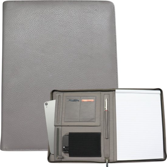 Kelton Business Map Lederen Aktetas Schrijfmap DIN A4 Documentenmap voor MacBook en iPad Lederen Conferentiemap Vintage Leer Kleur:zwart Kelton Business Map Lederen Aktetas Schrijfmap DIN A4 Documentenmap voor MacBook en iPad Lederen Conferentiemap Vintage Leer Kleur:zwart