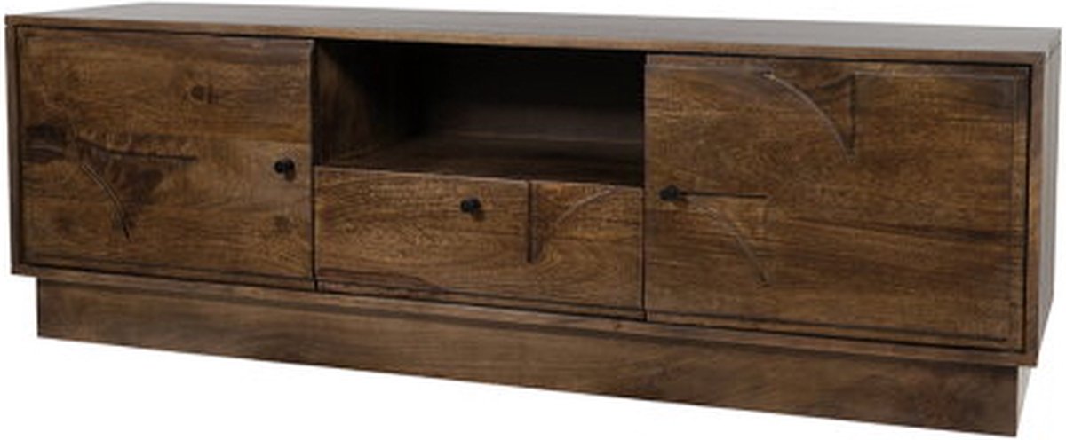 Tv meubel Kaapstad mangohout 150 cm - Walnoot