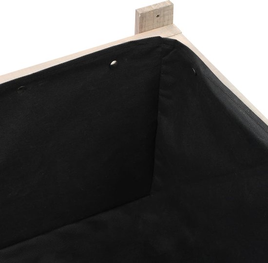Vidaxl plantenbak verhoogd met kas 110x54x120 cm massief vurenhout