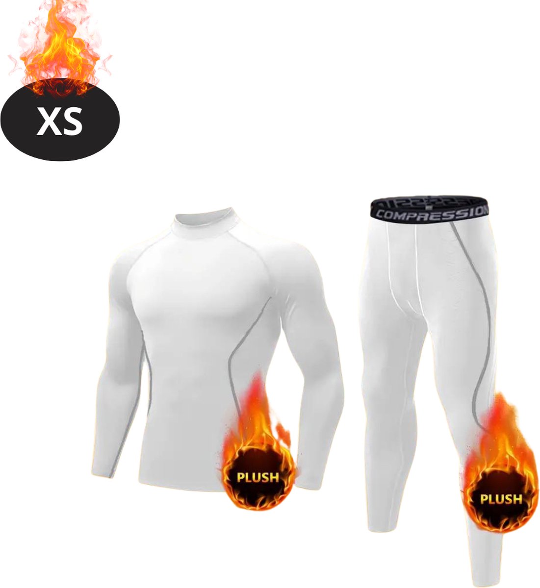 Bovista Thermokleding Heren – Thermobroek – Thermoset – Thermolegging – Winter – Thermoshirt – Wit – XS Bovista Thermokleding Heren – Thermobroek – Thermoset – Thermolegging – Winter – Thermoshirt – Wit – XS