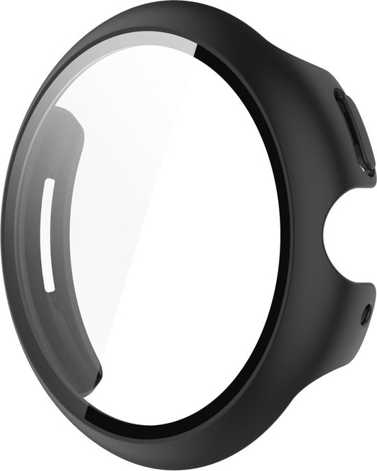 Protecteur d'écran pour boîtier de montre - boîtier - verre trempé - adapté pour Google Pixel Watch 3 (41 mm) - noir