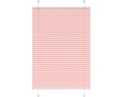 vidaXL - Plissé - rolgordijn - 85x100 - cm - stofbreedte - 84,4 - cm - polyester - roze