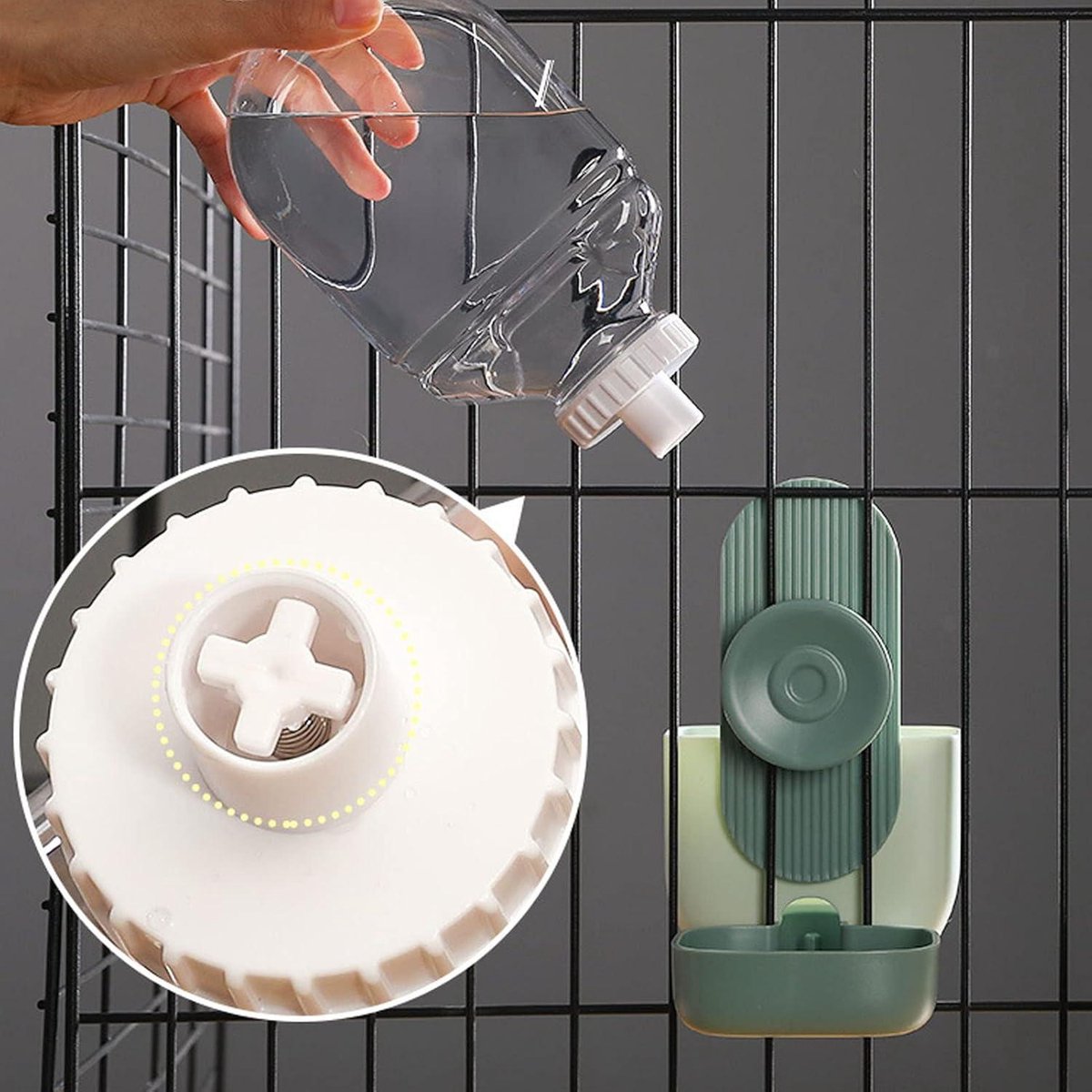 Mrs. Jones Hangende Automatische Voedselwaterdispenser - afbeelding 3