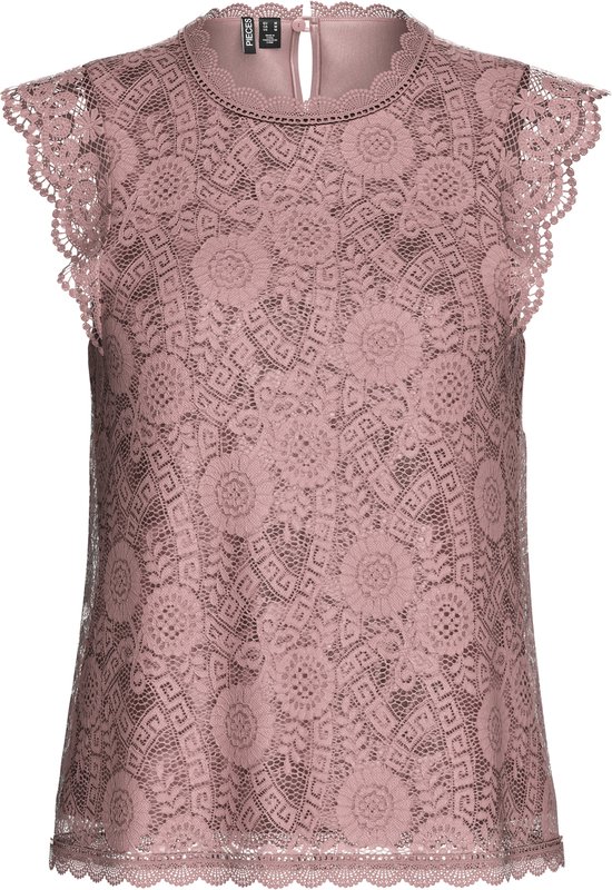 PIECES PCOLLINE SL LACE TOP NOOS BC Dames - Maat XS