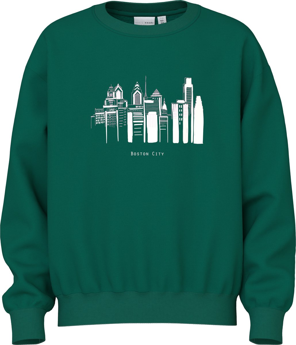 NAME IT Nkfviloui LS RLX Sweat Bru - Felpa Invernale Bambine E Ragazze, Girocollo, Maniche Lunghe, Morbida