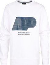 Petrol Industries - Jongens Artwork Sweater Harborview - Wit - Maat 116