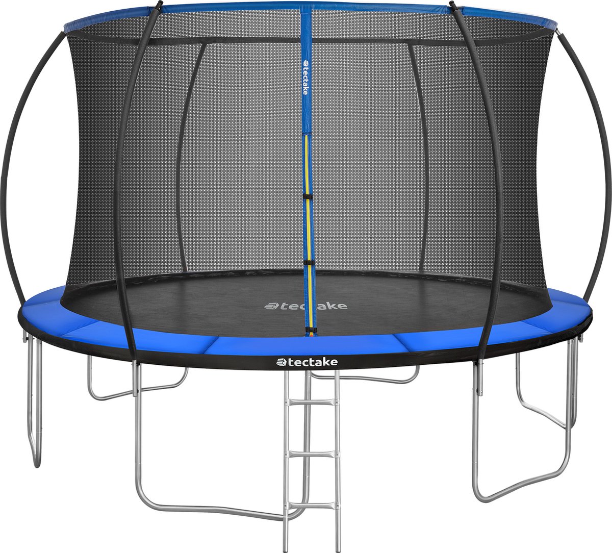 tectake® Trampoline met Veiligheidsnet en Trap - 366 cm - Veilig en Stevig voor Buiten - Tuintrampoline - Fitnesstraining - Kindertrampoline — afbeelding 4