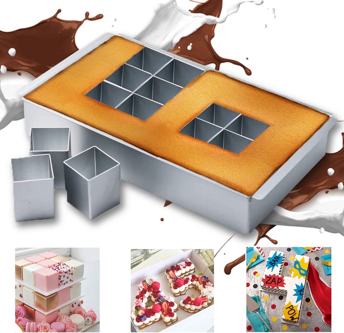 Goodivery ® Bakvorm Set voor Creatieve Taartdecoratie met Aanpasbare Vorm