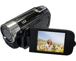 vlog camera - full 1080 HD beeld kwaliteit - 2.7 inch scherm met 16 x zoom - met zelfontspanner tot 10s