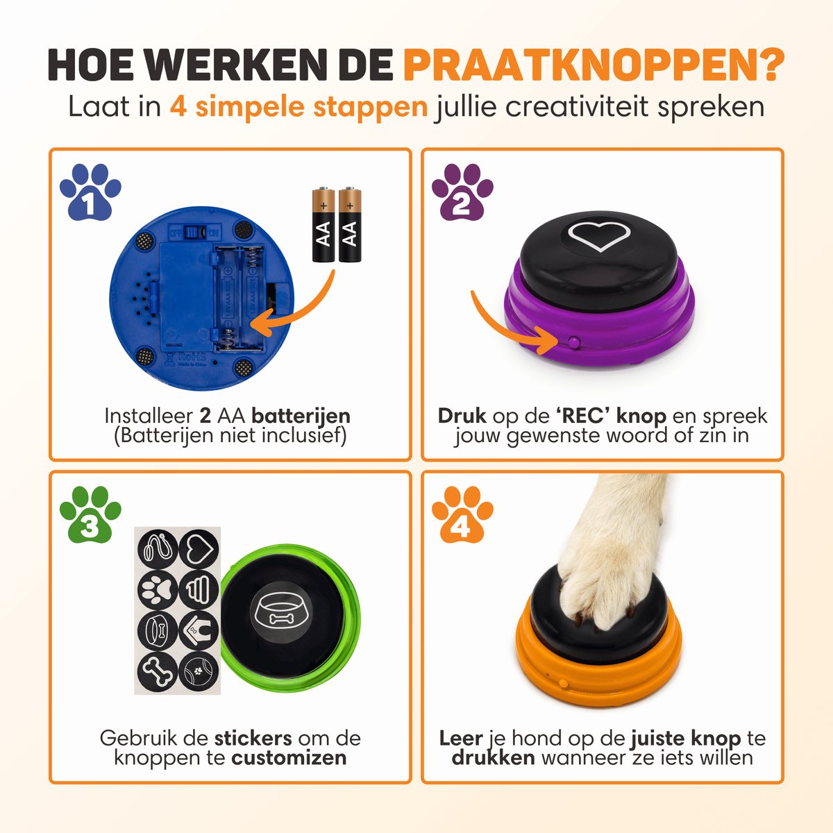 LG Vulpes Goods Pets - PRO Praatknop voor Honden thumbnail 4
