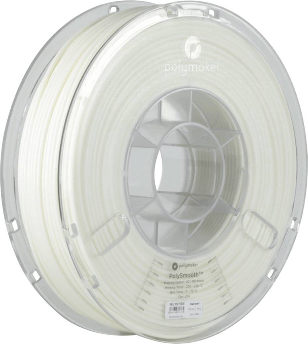 Polymaker PJ01002 PolySmooth Filament PVB Polijstbaar 1.75 mm 750 g Wit 1 stuk(s)
