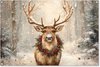 Cerf - Neige