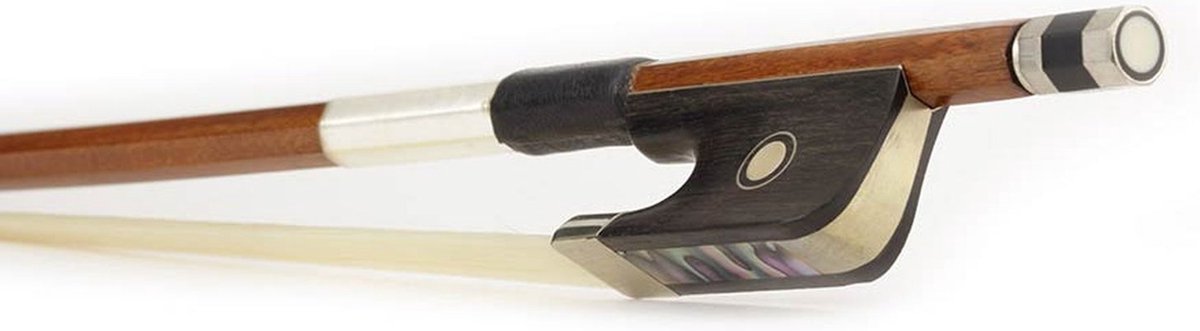 ELS BC-25/44 strijkstok cello, 4/4, brazielhout, achthoekige stok, ebben slof, parijs oog, nikkelen montuur