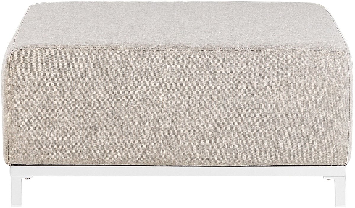 ROVIGO - Ottomaan - Beige/Wit - Polyester