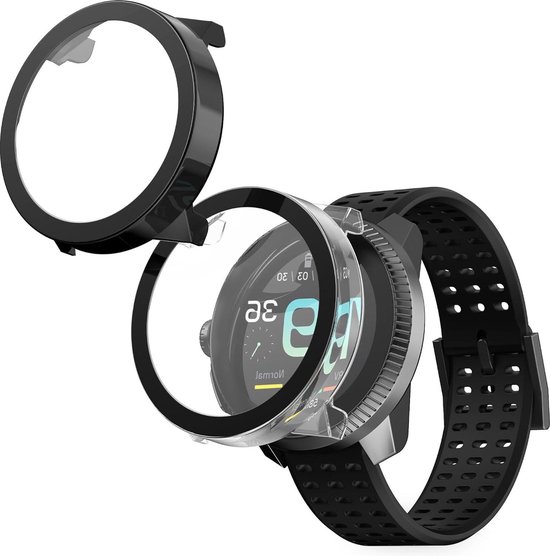 Lokeke Cover Protettiva In TPU Per Suunto 7 – Custodia Morbida Antiurto, Trasparente Al Nero, Facile Da Montare, Protezione Da Graffi - 4