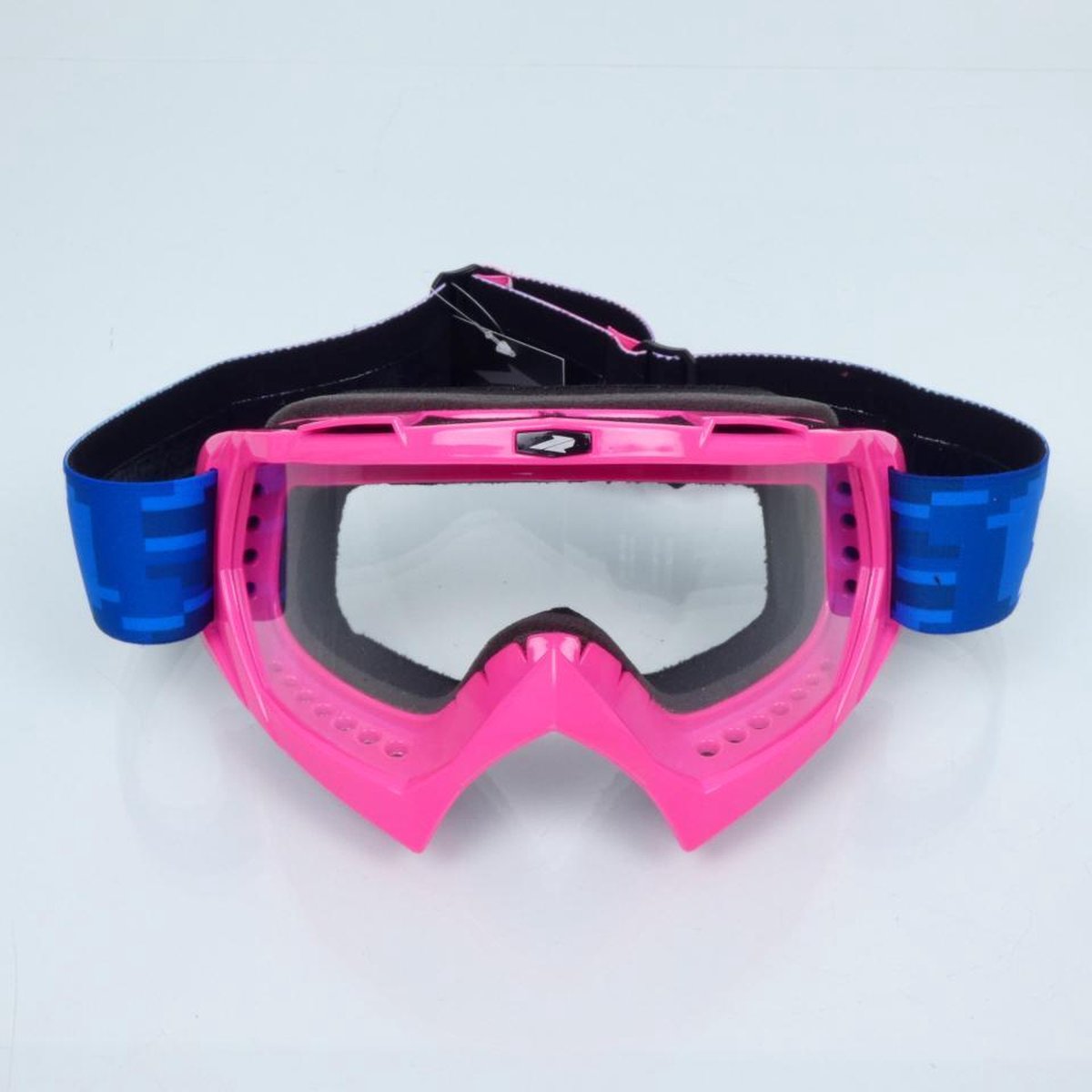 cross swaps pixel roze goggle voor supermotard enduro cross tt nieuw