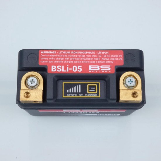 Batterie Lithium BS Battery pour Moto Yamaha 600 Fz6 Fazer N/S 2004 à 2007 BSLi-05 / LT12B / HJT12B-FP / 12V 48Wh Neuf