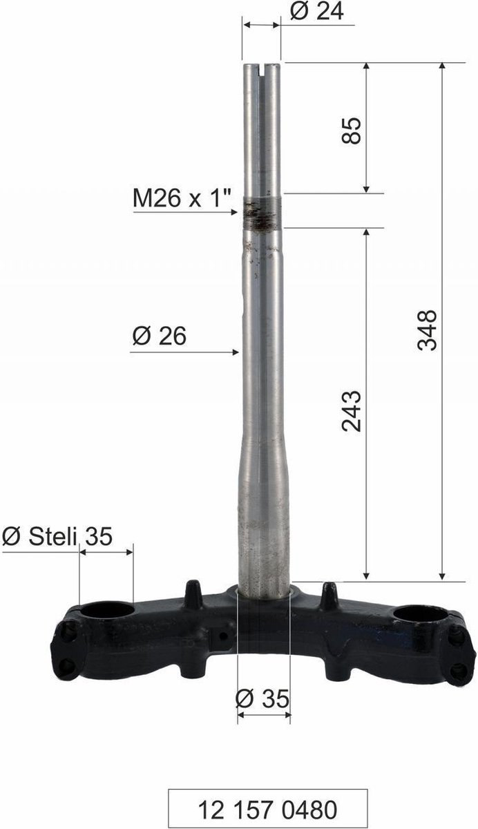 rms vorkkroon voor honda 300 sh i abs scooter 2012 tot 2013 nieuw