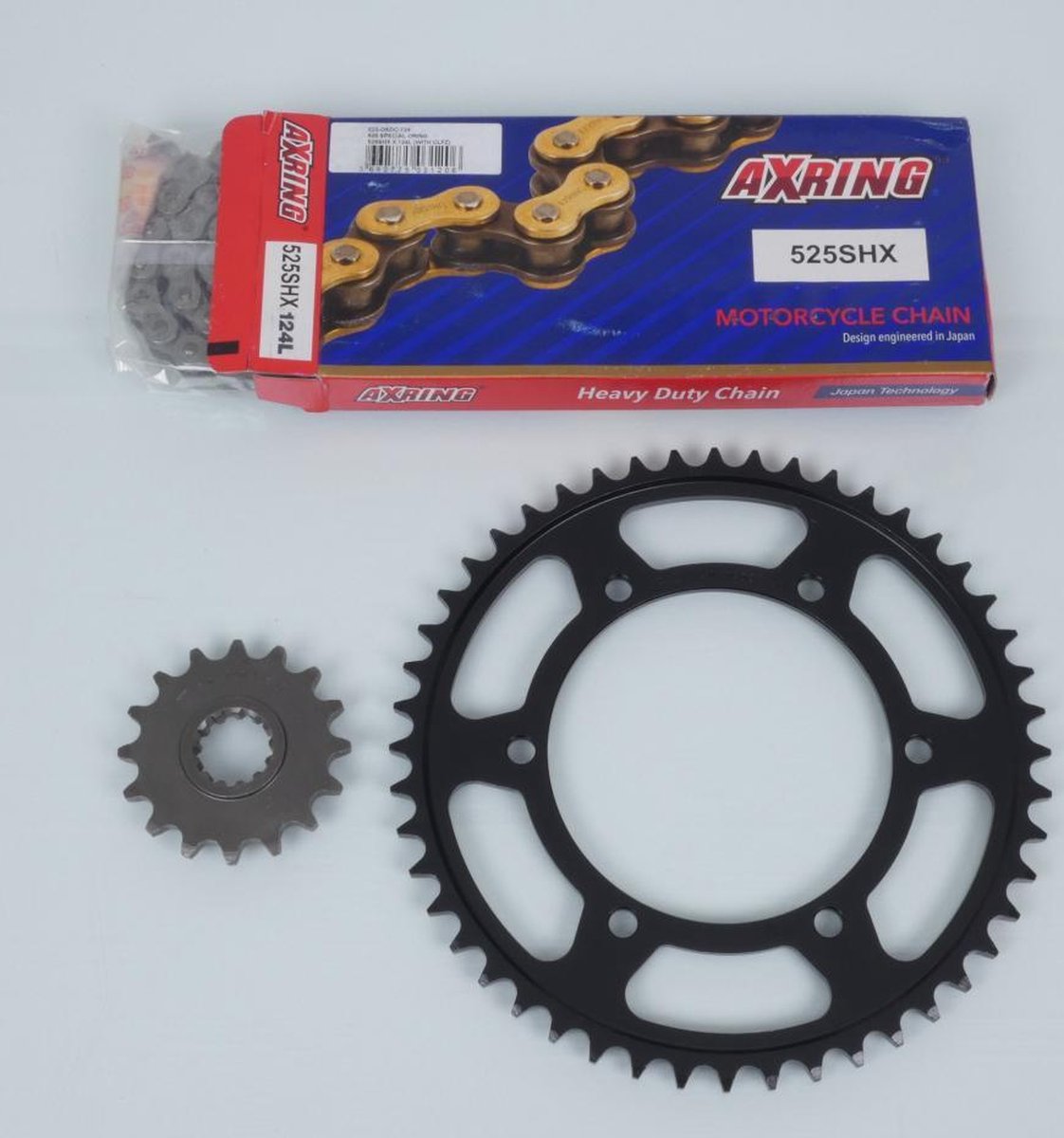 axring kettingset voor motorfiets yamaha 800 fz8 sp-r 2011 tot 2013 16x48 steek 525 nieuw