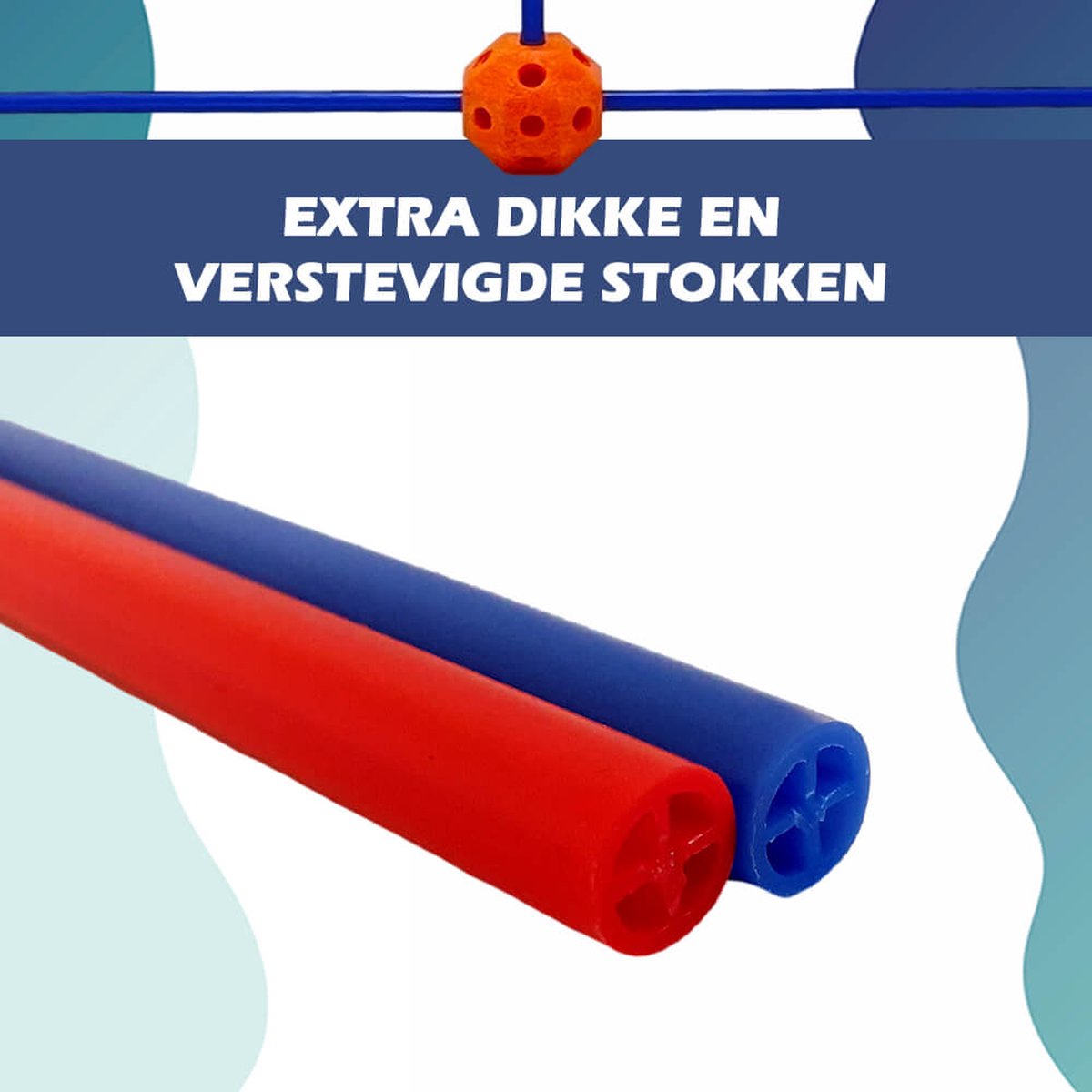 Fort Bouwpakket XXL - 150 onderdelen - Speeltent incl. 2 Kleden - Educatief Speelgoed voor fort bouwen, hut bouwen en tent bouwen - Bouwset voor binnen en buiten — afbeelding 4