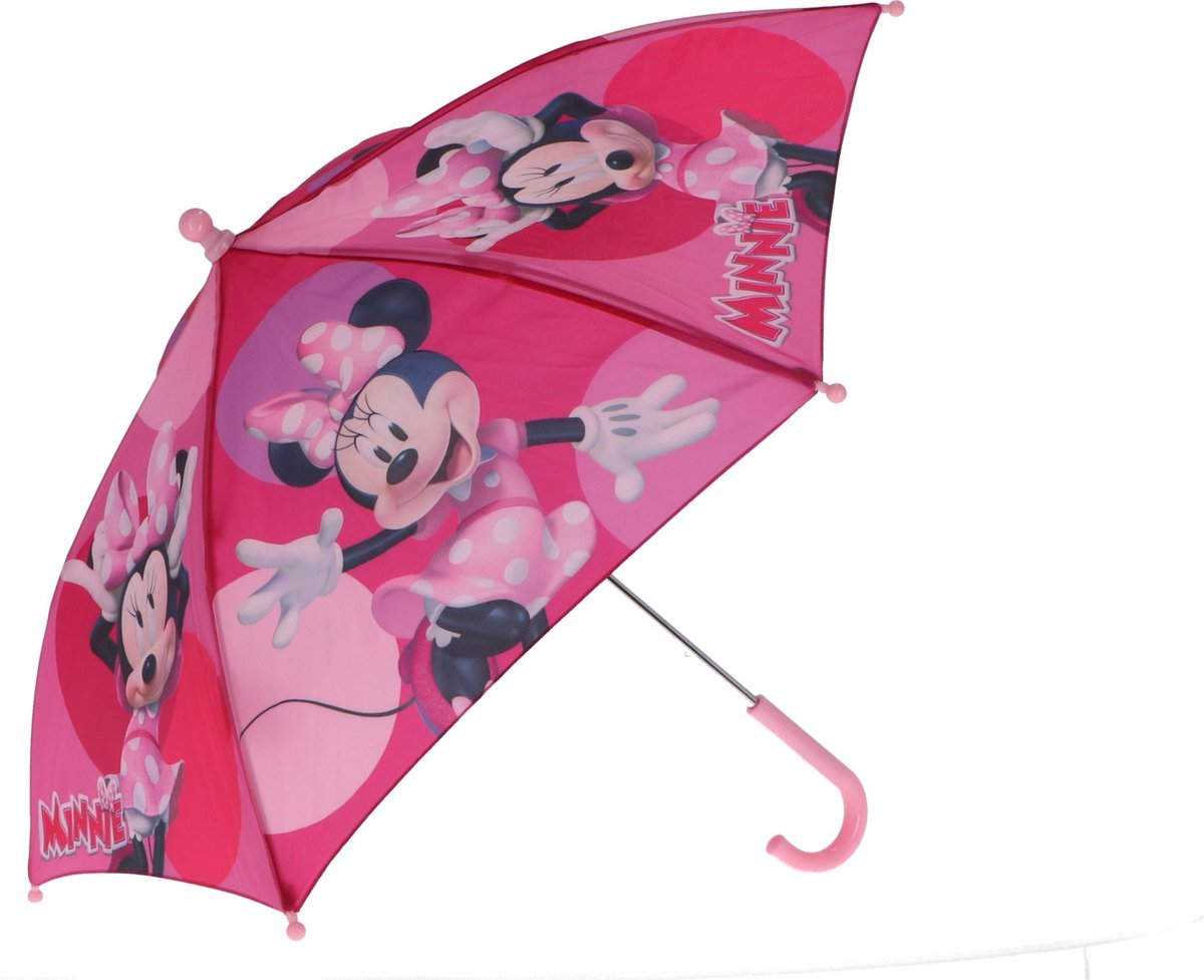 Minnie Mouse Paraplu - Kinderparaplu - Metaal frame - Roze