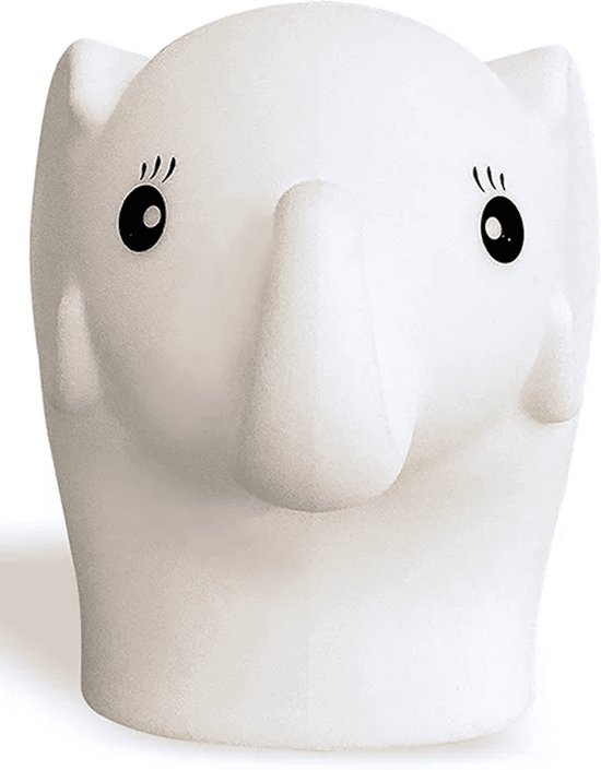 Nachtlamp - Nachtlampje - Kinderlampje - Kinderlamp - Babylampje - Nachtlamp Baby - Nachtlamp Kind - Slaaplampje - Oplaadbaar Nachtlampje - Olifantje Nachtlampje - Met Timer - Siliconen Nachtlampje - Babykamer Lamp - Kinderkamer Lamp van Luvy — afbeelding 2