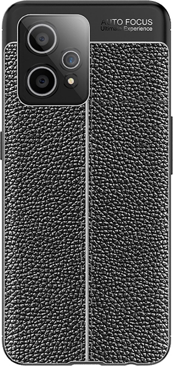 Cazy hoesje geschikt voor Realme 9 Pro - TPU Hoesje Flexibel Soft Design - Zwart